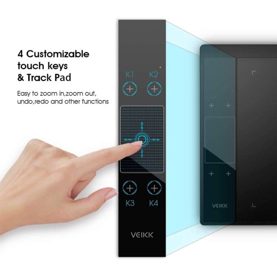 VEIKK A30 V2 Graphic Drawing Tablet, 10 * 6 Inch/25.4 x15.2 cm Pen Tablet with 8192 Levels Passive Pen, Compatible with Windows, Mac,Linux and Android