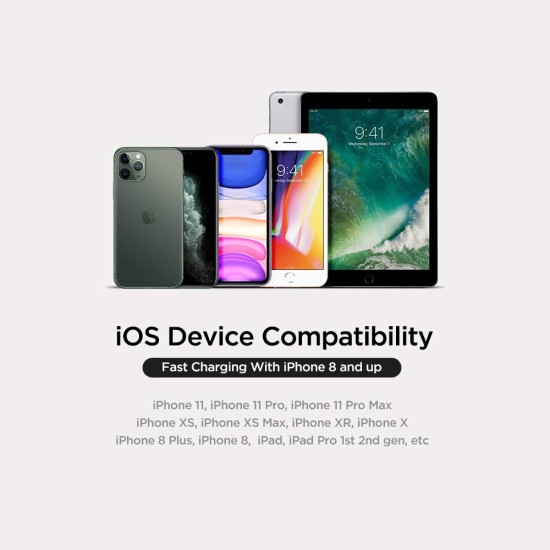 Spigen Apple Mfi Certified Usb C To Lightning Charge Sync Cable For Smartphone [0.9 Meters - Black]