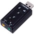 Powerpak 7.1 Channel USB External Sound Card Audio Mic Adapter for Laptop or PC - Just Plug and Play