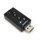 Powerpak 7.1 Channel USB External Sound Card Audio Mic Adapter for Laptop or PC - Just Plug and Play