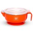 Mee Mee Stay Warm Baby Steel Bowl with Suction Base, Red (Pack of 1)