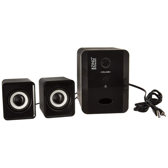 Zinq Technologies MELOS 2.1 Channel Wired Portable Multimedia Speaker (Black) Zinq Technologies MELOS 2.1 Channel Wired Portable Multimedia Speaker (Black)