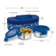 MILTON Lifestyle Lunch Box with Insulated Bag, 2 Stainless Steel Containers with Clip Lock Lid, 300 ml Each, Leak-Proof Tiffin for Office, School, College, Blue MILTON Lifestyle Lunch Box with Insulated Bag, 2 Stainless Steel Containers with Clip Lock Lid, 300 ml Each, Leak-Proof Tiffin for Office, School, College, Blue