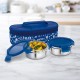 MILTON Lifestyle Lunch Box with Insulated Bag, 2 Stainless Steel Containers with Clip Lock Lid, 300 ml Each, Leak-Proof Tiffin for Office, School, College, Blue MILTON Lifestyle Lunch Box with Insulated Bag, 2 Stainless Steel Containers with Clip Lock Lid, 300 ml Each, Leak-Proof Tiffin for Office, School, College, Blue