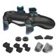 NiTHO FPS Gaming Kit for PS4 Controller, Customizing Enhancers Kit with 3 Sizes of Thumb Grip Caps, Ergonomic Triggers and Stickers, Analog Mini-Stick Precision Rings, Accessories for PS4 - Black NiTHO FPS Gaming Kit for PS4 Controller, Customizing Enhancers Kit with 3 Sizes of Thumb Grip Caps, Ergonomic Triggers and Stickers, Analog Mini-Stick Precision Rings, Accessories for PS4 - Black