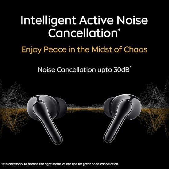 iQOO TWS 1e in-Ear Earbuds with Mic, Upto 30dB Active Noise Cancellation, Fast Charging which Takes 10 mins for 3 Hours Playtime, with Upto 42 hrs Playback time (Flame Yellow)