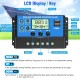 ELEPHANTBOAT ® 10A 12V 24V ABS Solar Panel Charger Controller Battery Dual USB LCD Display Regulator (Blue)