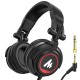 MAONO AU-MH501 Over-Ear Wired Studio Headphones, Stereo Monitor Closed Back Headsets with 50mm Driver and Lightweight Foldable Design for Gaming, Singing, Microphone Recording, Mobile, PC (Black) MAONO AU-MH501 Over-Ear Wired Studio Headphones, Stereo Monitor Closed Back Headsets with 50mm Driver and Lightweight Foldable Design for Gaming, Singing, Microphone Recording, Mobile, PC (Black)