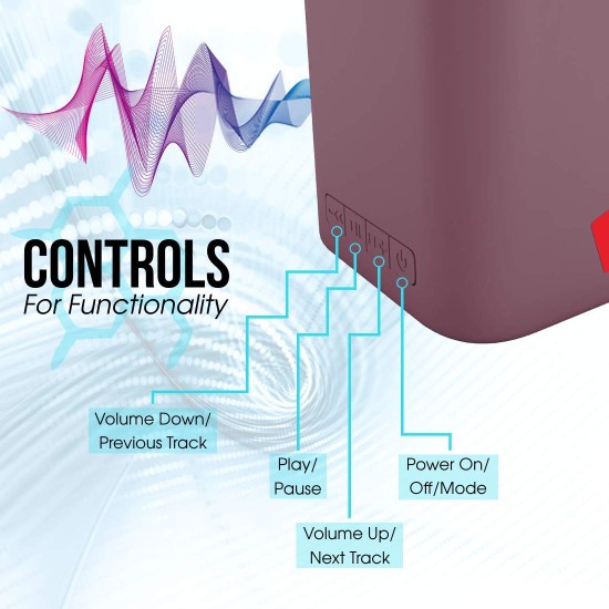 iBall Musi Cube X1 Wireless Ultra-Portable Bluetooth Speakers with FM | Micro SD Card Slot & Built-in Mic (Red Wine) iBall Musi Cube X1 Wireless Ultra-Portable Bluetooth Speakers with FM | Micro SD Card Slot & Built-in Mic (Red Wine)