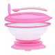 1st Step BPA Free Polypropylene Microwave Friendly Feeding Bowl with Spoon (Pink)