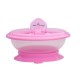 1st Step BPA Free Polypropylene Microwave Friendly Feeding Bowl with Spoon (Pink)