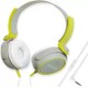 Adcom AD-28038 Junior Wired On-Ear Stereo Headphones with Microphone, Adjustable Leather Padded Cushions and 40mm Drivers (Grey/Green) Adcom AD-28038 Junior Wired On-Ear Stereo Headphones with Microphone, Adjustable Leather Padded Cushions and 40mm Drivers (Grey/Green)