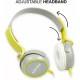 Adcom AD-28038 Junior Wired On-Ear Stereo Headphones with Microphone, Adjustable Leather Padded Cushions and 40mm Drivers (Grey/Green) Adcom AD-28038 Junior Wired On-Ear Stereo Headphones with Microphone, Adjustable Leather Padded Cushions and 40mm Drivers (Grey/Green)