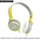 Adcom AD-28038 Junior Wired On-Ear Stereo Headphones with Microphone, Adjustable Leather Padded Cushions and 40mm Drivers (Grey/Green) Adcom AD-28038 Junior Wired On-Ear Stereo Headphones with Microphone, Adjustable Leather Padded Cushions and 40mm Drivers (Grey/Green)