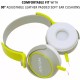 Adcom AD-28038 Junior Wired On-Ear Stereo Headphones with Microphone, Adjustable Leather Padded Cushions and 40mm Drivers (Grey/Green) Adcom AD-28038 Junior Wired On-Ear Stereo Headphones with Microphone, Adjustable Leather Padded Cushions and 40mm Drivers (Grey/Green)