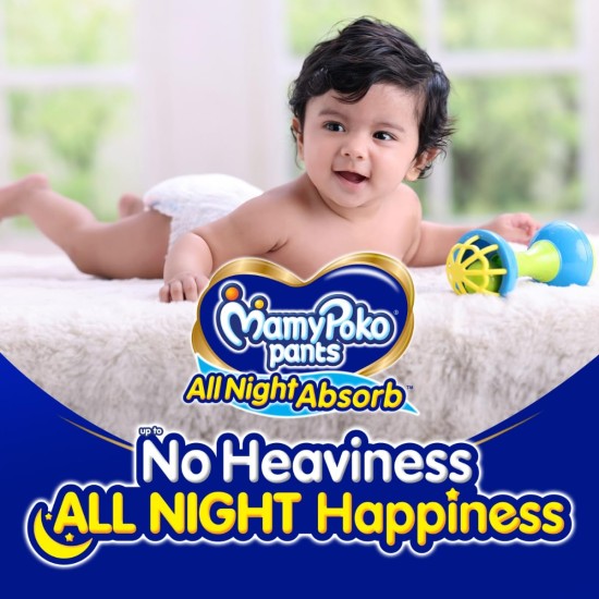 MamyPoko Pants All Night Absorb Baby Diapers, Medium (M), 48 Count 7-12 kg MamyPoko Pants All Night Absorb Baby Diapers, Medium (M), 48 Count 7-12 kg