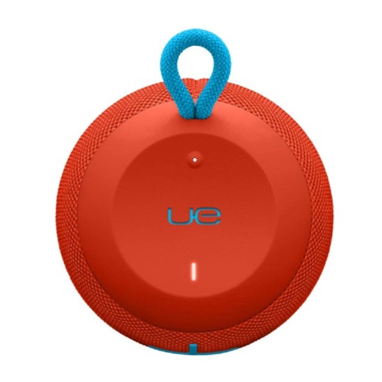 Ultimate Ears Wonderboom Portable Wireless Bluetooth Speaker, Thundering Bass, 360 Sound, Waterproof, Connect Two Speakers for Loud Hi-Fi, 10 Hour Battery Life, 100 ft Range - Fireball Red