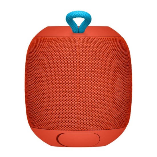 Ultimate Ears Wonderboom Portable Wireless Bluetooth Speaker, Thundering Bass, 360 Sound, Waterproof, Connect Two Speakers for Loud Hi-Fi, 10 Hour Battery Life, 100 ft Range - Fireball Red