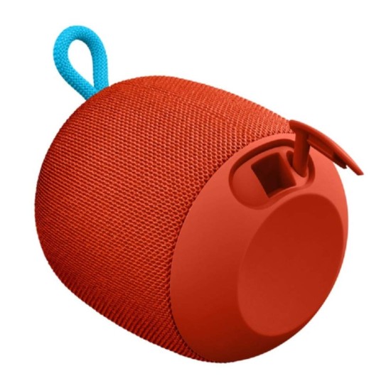 Ultimate Ears Wonderboom Portable Wireless Bluetooth Speaker, Thundering Bass, 360 Sound, Waterproof, Connect Two Speakers for Loud Hi-Fi, 10 Hour Battery Life, 100 ft Range - Fireball Red