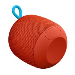 Ultimate Ears Wonderboom Portable Wireless Bluetooth Speaker, Thundering Bass, 360 Sound, Waterproof, Connect Two Speakers for Loud Hi-Fi, 10 Hour Battery Life, 100 ft Range - Fireball Red