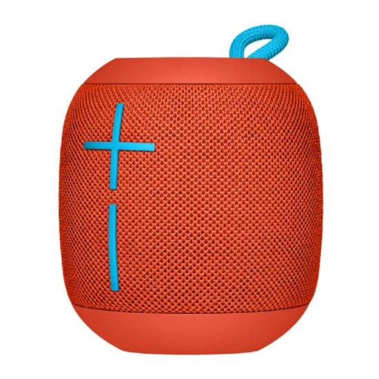 Ultimate Ears Wonderboom Portable Wireless Bluetooth Speaker, Thundering Bass, 360 Sound, Waterproof, Connect Two Speakers for Loud Hi-Fi, 10 Hour Battery Life, 100 ft Range - Fireball Red