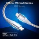 ESR USB-C to L Cable, (2 meter, MFi-Certified), PD Fast Charging Cable for iPhone 13/13 mini/13 Pro/13 Pro Max/12/12 mini/12 Pro/12 Pro Max/SE 2022/11/XR, Braided Nylon, (2 Pack), Silver ESR USB-C to L Cable, (2 meter, MFi-Certified), PD Fast Charging Cable for iPhone 13/13 mini/13 Pro/13 Pro Max/12/12 mini/12 Pro/12 Pro Max/SE 2022/11/XR, Braided Nylon, (2 Pack), Silver