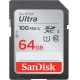 SanDisk 64GB Ultra SDXC UHS-I Memory Card - 100MB/s, C10, U1, Full HD, SD Card - SDSDUNR-064G-GN6IN SanDisk 64GB Ultra SDXC UHS-I Memory Card - 100MB/s, C10, U1, Full HD, SD Card - SDSDUNR-064G-GN6IN
