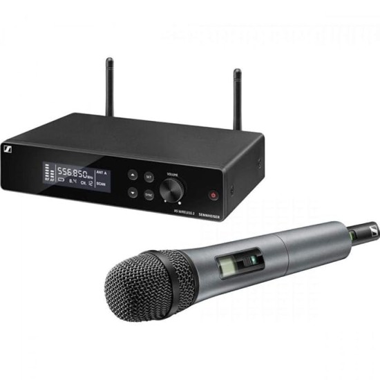 Sennheiser XSW 2-835-C Wireless Microphone with external Antenna(True Diversity) for Live stage, Singers, Presenters. Up to 12 compatible channels, Rackmount kit included & upto 150feet Range