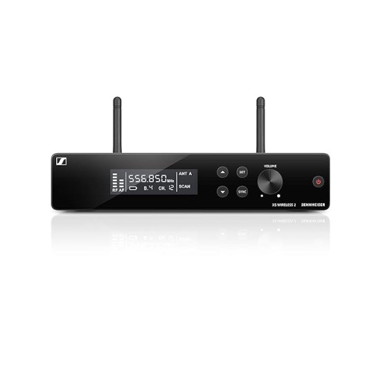 Sennheiser XSW 2-835-C Wireless Microphone with external Antenna(True Diversity) for Live stage, Singers, Presenters. Up to 12 compatible channels, Rackmount kit included & upto 150feet Range