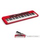 Casio CT-S200 Casiotone 61-Key Portable Keyboard with Piano tones, Red