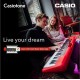 Casio CT-S200 Casiotone 61-Key Portable Keyboard with Piano tones, Red