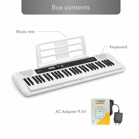 Casio CT-S200 61-Key Portable Keyboard, White