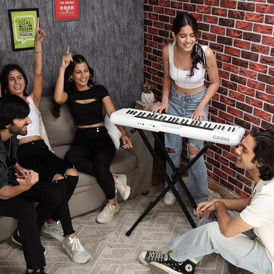 Casio CT-S200 61-Key Portable Keyboard, White