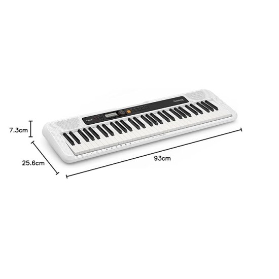 Casio CT-S200 61-Key Portable Keyboard, White