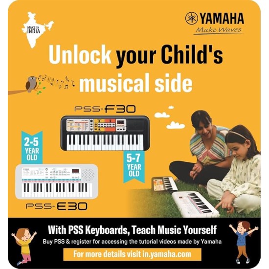 Yamaha PSS-F30, 37-Keys Portable Mini Keyboard