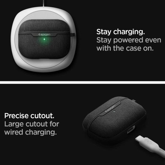 Spigen UrbanFit Cover Case forAirpods Pro (2019) - Black, Headphone, Durable PC & Fabric Spigen UrbanFit Cover Case forAirpods Pro (2019) - Black, Headphone, Durable PC & Fabric