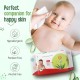 LuvLap Paraben Free Baby Wipes with Aloe Vera (72 Wipes/Pack, Pack of 6)