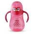 LuvLap Wise Owl for Infant/Toddler 280ml, Anti-Spill Sippy Cup with Soft Silicone Straw BPA Free, 12m+ (Pink)