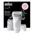 Braun Silk-epil 7 SE7041 Epilator for Women, Cordless Wet & Dry Epilation, Braun Epilator for Long Lasting Hair Removal, Smooth Skin with Sensosmart Technology, Waterproof, Less Pain