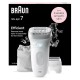 Braun Silk-epil 7 SE7041 Epilator for Women, Cordless Wet & Dry Epilation, Braun Epilator for Long Lasting Hair Removal, Smooth Skin with Sensosmart Technology, Waterproof, Less Pain