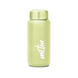MILTON Aqua 500 Stainless Steel Water Bottle 500 ml, Single Walled, ISI Certified I Leak Proof Lid, Rust Proof I For School, Office, Gym I Light Green