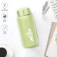MILTON Aqua 500 Stainless Steel Water Bottle 500 ml, Single Walled, ISI Certified I Leak Proof Lid, Rust Proof I For School, Office, Gym I Light Green