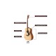 Yamaha F280 Acoustic Rosewood Guitar (Natural, Beige) Yamaha F280 Acoustic Rosewood Guitar (Natural, Beige)
