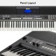Yamaha PSR-I400 61-Key Portable Keyboard, Metallic Dark Grey