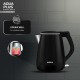 Havells Electric Kettle Aqua Plus 1250 Watts 1.2 liters , Double Layered Cool Touch Outer Body | 304 Rust Resistant SS Inner Body with Auto Shut Off | Wider Mouth | 2 Yr Manufacturer Warranty (Black) Havells Electric Kettle Aqua Plus 1250 Watts 1.2 liters , Double Layered Cool Touch Outer Body | 304 Rust Resistant SS Inner Body with Auto Shut Off | Wider Mouth | 2 Yr Manufacturer Warranty (Black)