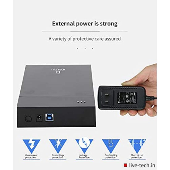 Live Tech 3.5/2.5 Inch SATA to USB 2.0 External Hard Drive Case for Laptop/Desktop/SSD HD (Hard Disk Not Included) (HDC05 USB 2.0) Live Tech 3.5/2.5 Inch SATA to USB 2.0 External Hard Drive Case for Laptop/Desktop/SSD HD (Hard Disk Not Included) (HDC05 USB 2.0)