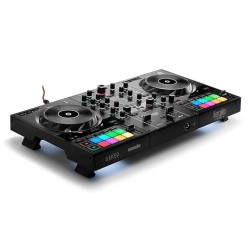 Hercules DJ Control Inpulse 500: 2-Deck USB DJ Mixer Controller For Serato DJ And DJUCED (Included), Black
