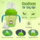 LuvLap Banana Time 150ml Anti Spill, Interchangeable Sipper / Sippy Cup with Soft Silicone Spout and Straw BPA Free, 6m+ (Green)