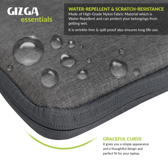 GIZGA essentials Laptop Bag Sleeve Case Cover Pouch for 15.6 Inch Laptop/MacBook, Office/College Laptop Bag for Men & Women, Side Handle, Multiple Pockets, Water Repellent, Shock Absorber, Grey GIZGA essentials Laptop Bag Sleeve Case Cover Pouch for 15.6 Inch Laptop/MacBook, Office/College Laptop Bag for Men & Women, Side Handle, Multiple Pockets, Water Repellent, Shock Absorber, Grey