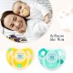 Mee Mee Baby Silicone Pacifier | Orthodontic Nipple for Oral Stimulation | Unique Shape to Support Psychological Breathing | Soother for Babies | Easy to Clean | 0-18 Months (Yellow/Green)